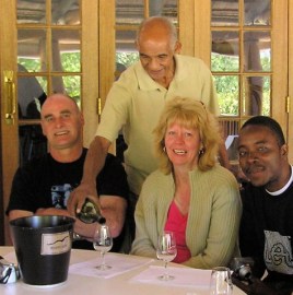 Victor Titus leading a tasting at Nelson Creek Winery