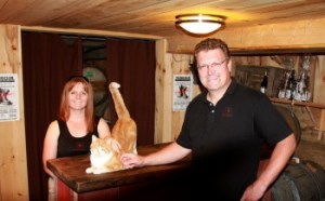 Sherry Martin and Richard Karlo  and cat