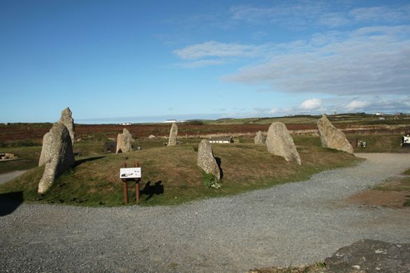 stone circle at lands end